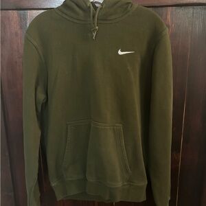 Nike Green Sweatshirt Quarter-Zip Hoodie